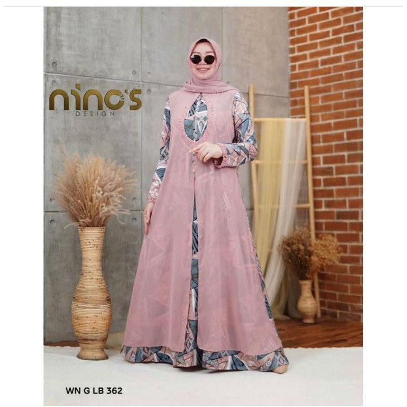 JUMBO ori ninos LD 120 gamis hijab gamis terbaru dan gamis terlaris