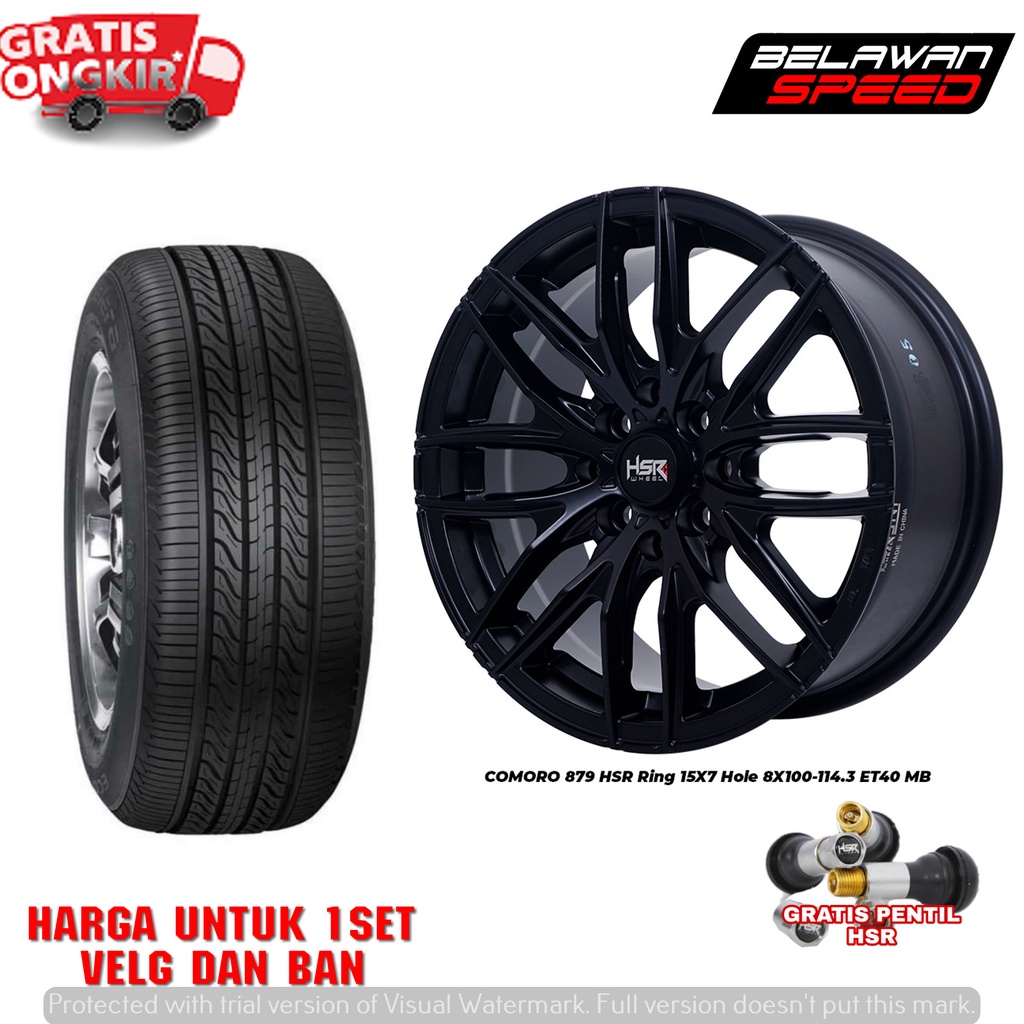 PAKET VELG +BAN MURAH MOBIL SUZUKI KARIMUN IGNIS AYLA SIRION VIOS YARIS R15 HSR COMORO RING 15-VELEK