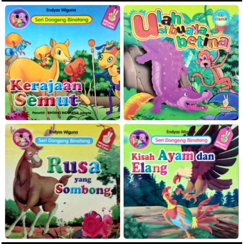 Jual Buku Cerita Seri Fabel Aesop/Dongeng Fabel Biligual & Full Colour ...