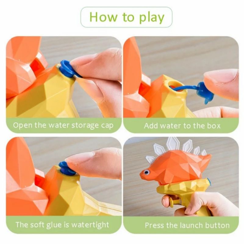 mainan watergun pistol air dino