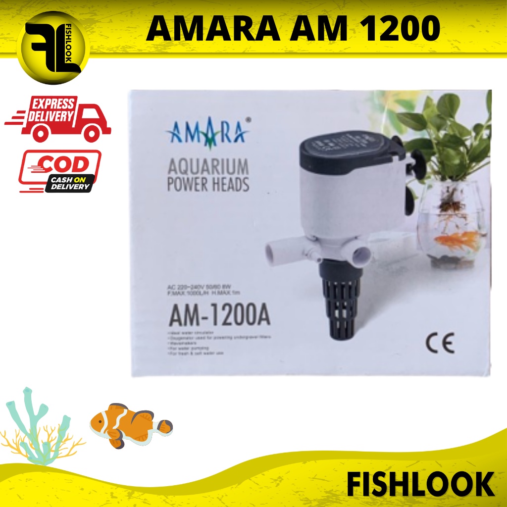 NOASIS POWER HEAD AQUARIUM AMARA AM 1200 A AM - 1200A POMPA AIR CELUP