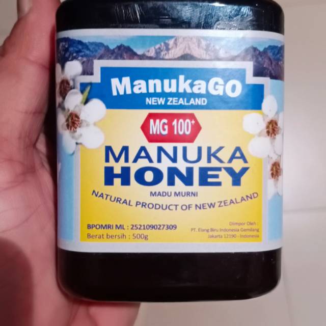 

Manuka Go MGO 100+ (500gr) Madu Asli New Zealand Honey MG 100+