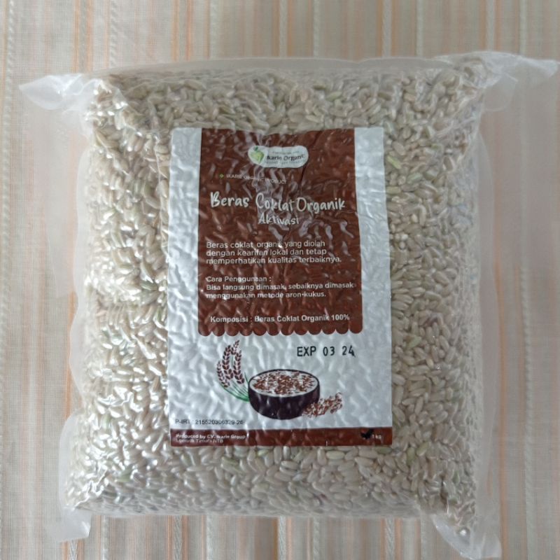 Jual Beras Cokelat Organik Aktivasi Ikarie Organic 1 Kg Shopee Indonesia