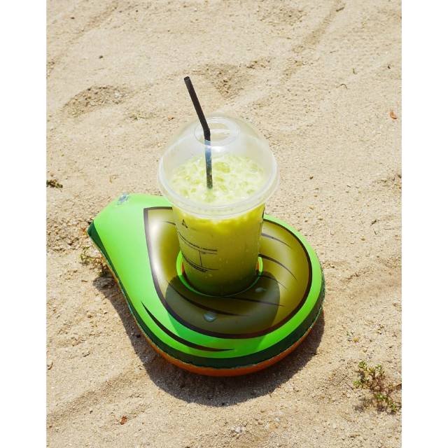 Cup holder float pelampung gelas pelampung minum ban gelas mini float alpukat cup holder float