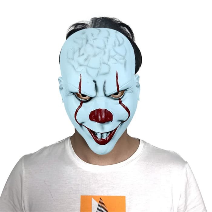 Topeng Muka Badut Seram It Penny Wise Clown Mask Party Halloween Latex Shopee Indonesia