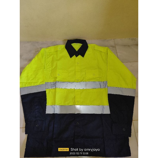 BAJU SAFETY /TAMBANG/ PROYEK LENGAN PANJANG