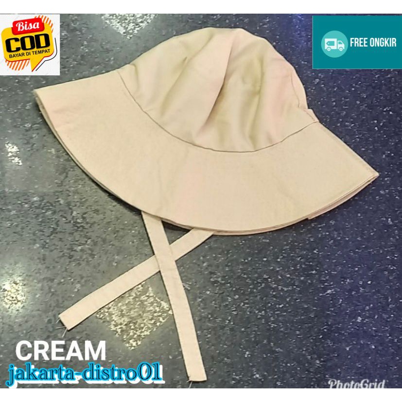 Topi Bucket Hat Wide Selebgram Style Korea Wanita Terbaru