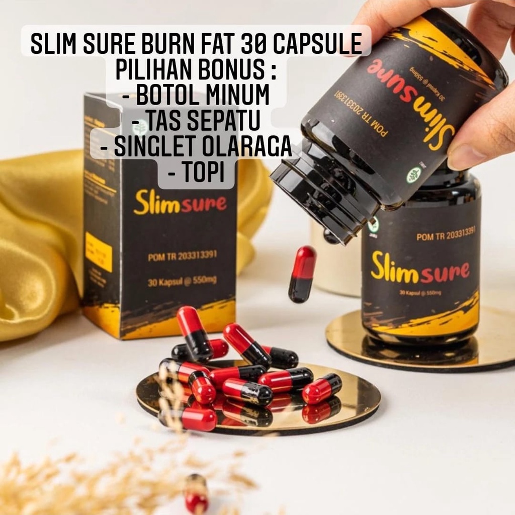 Slimsure Burn Fat 30 Caps Kapsul Slim Sure Pembakar Lemak BPOM