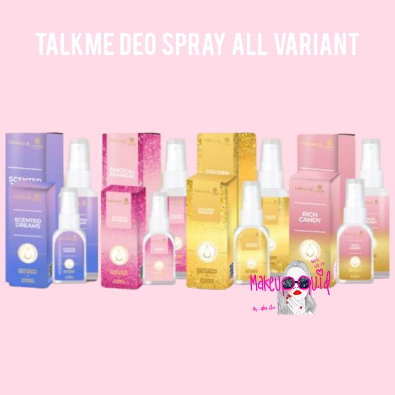 Jual Talkme Deo Spray Talkme Deodorant Spray Talkme X Laskin Deodorant Spray Talk Me Deo