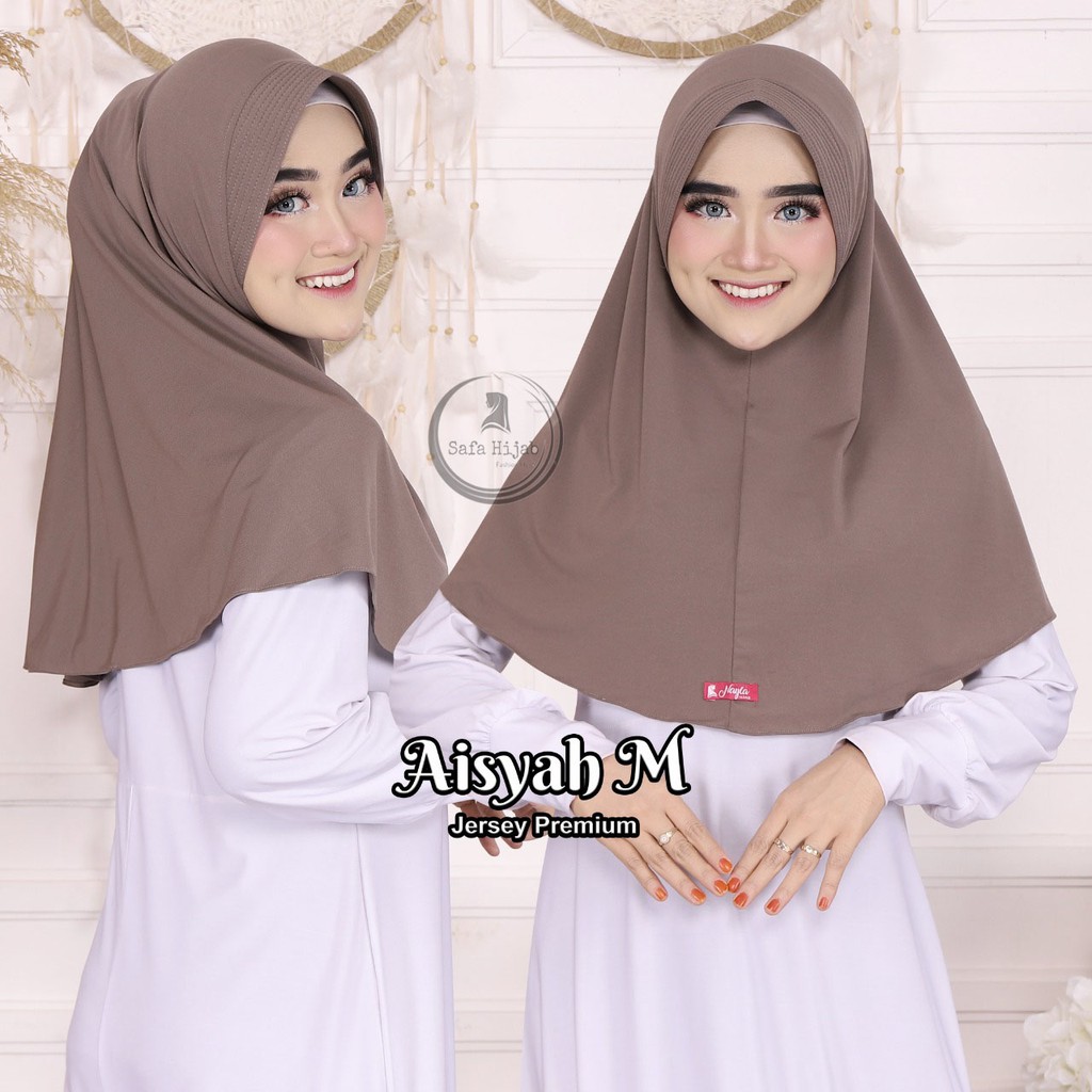 HIJAB BERGO JERSEY PREMIUM JILBAB INSTAN BERGO AISYAH M KERUDUNG BERGO POLOS TERBARU SAFA HIJAB