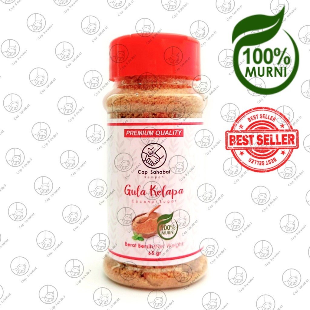 Cap Sahabat - Gula Kelapa Bubuk Botol Premium / Coconut Sugar Organic