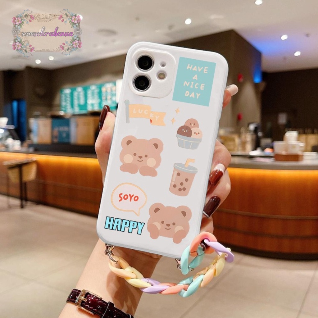 GL003 SOFTCASE SLING RANTAI OPPO A36 A76 A55  A52 A92 A53 A33 A54 A74 A95 A31 A8 A3S A1K SB3527