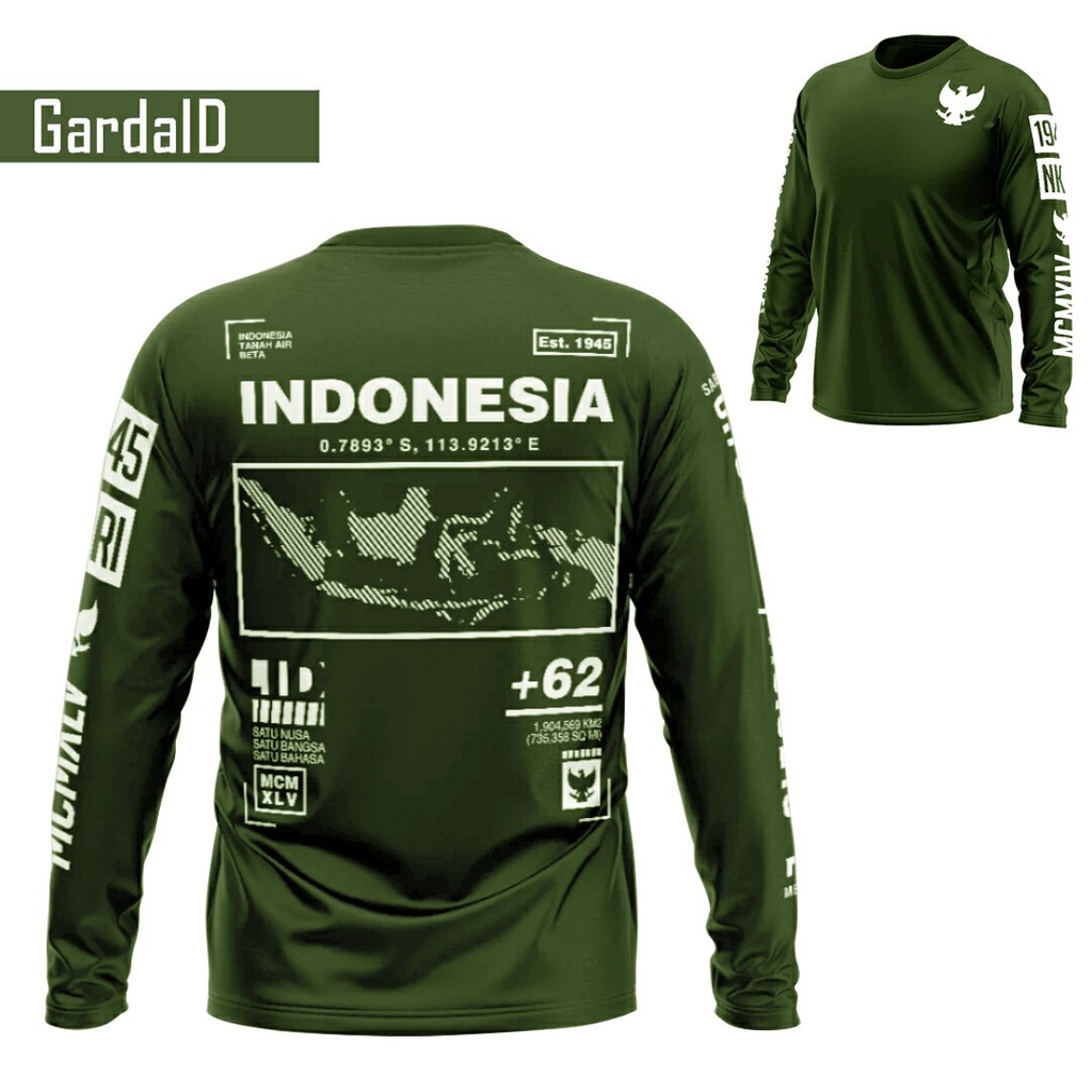 Baju Kaos lengan panjang pria Kaos GardaID