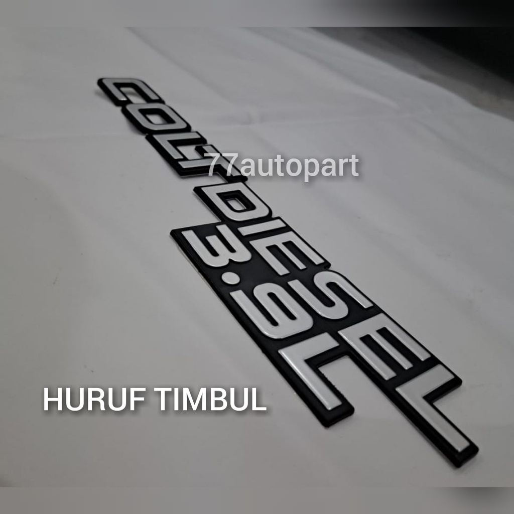 emblem logo mobil colt diesel 3.9L tulisan coltdiesel3.9