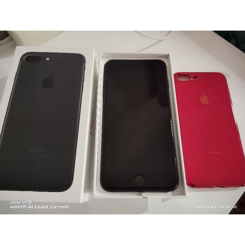 iPhone 7 Plus 128GB iBox - Garansi Maret 2021 - Second Bekas - Mulus Fullset - Black Matte