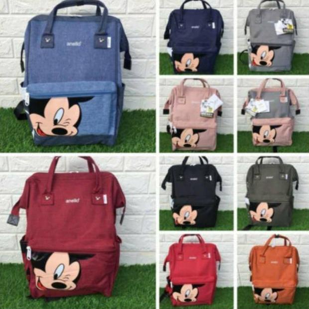 Tas Ransel Anello Mickey Wanita Ransel Laptop Wanita Backpack Sekolah