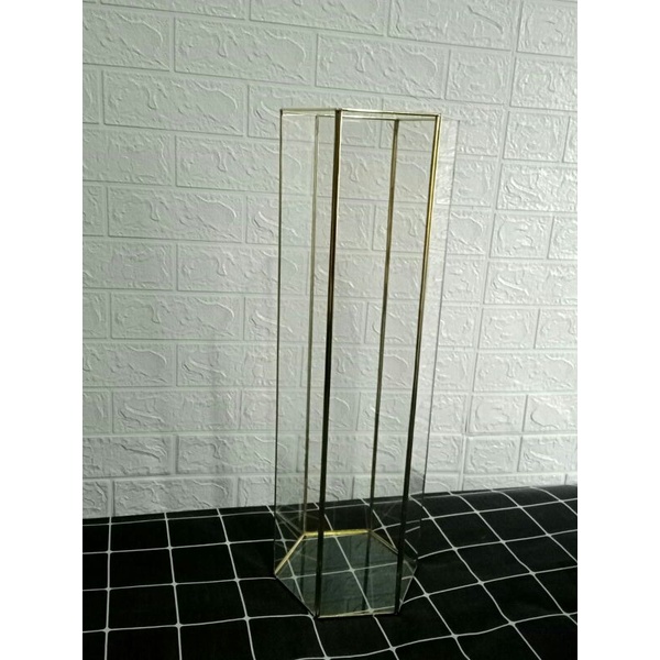 VAS BUNGA KACA HIASAN AESTHETIC NORDIC RANGKAIAN ORNAMEN MEWAH VAS KACA BENING MINIMALIS DEKORASI UK