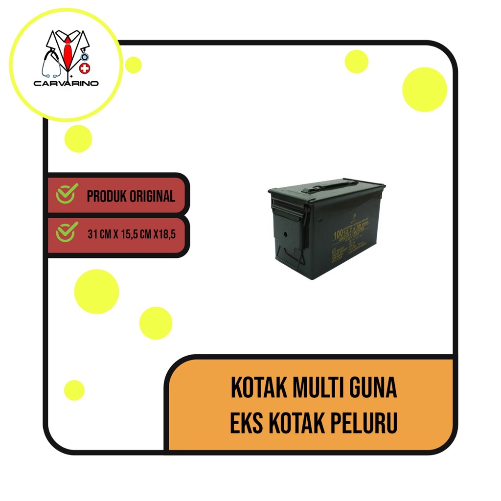 Kotak Penyimpanan Besi  Army