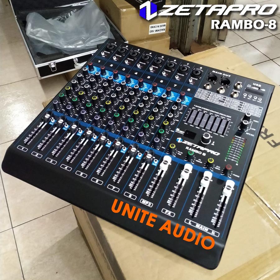 MIXER ZETAPRO RAMBO 8 ZETAPRO RAMBO8 ZETAPRO RAMBO-8 GARANSI RESMI original