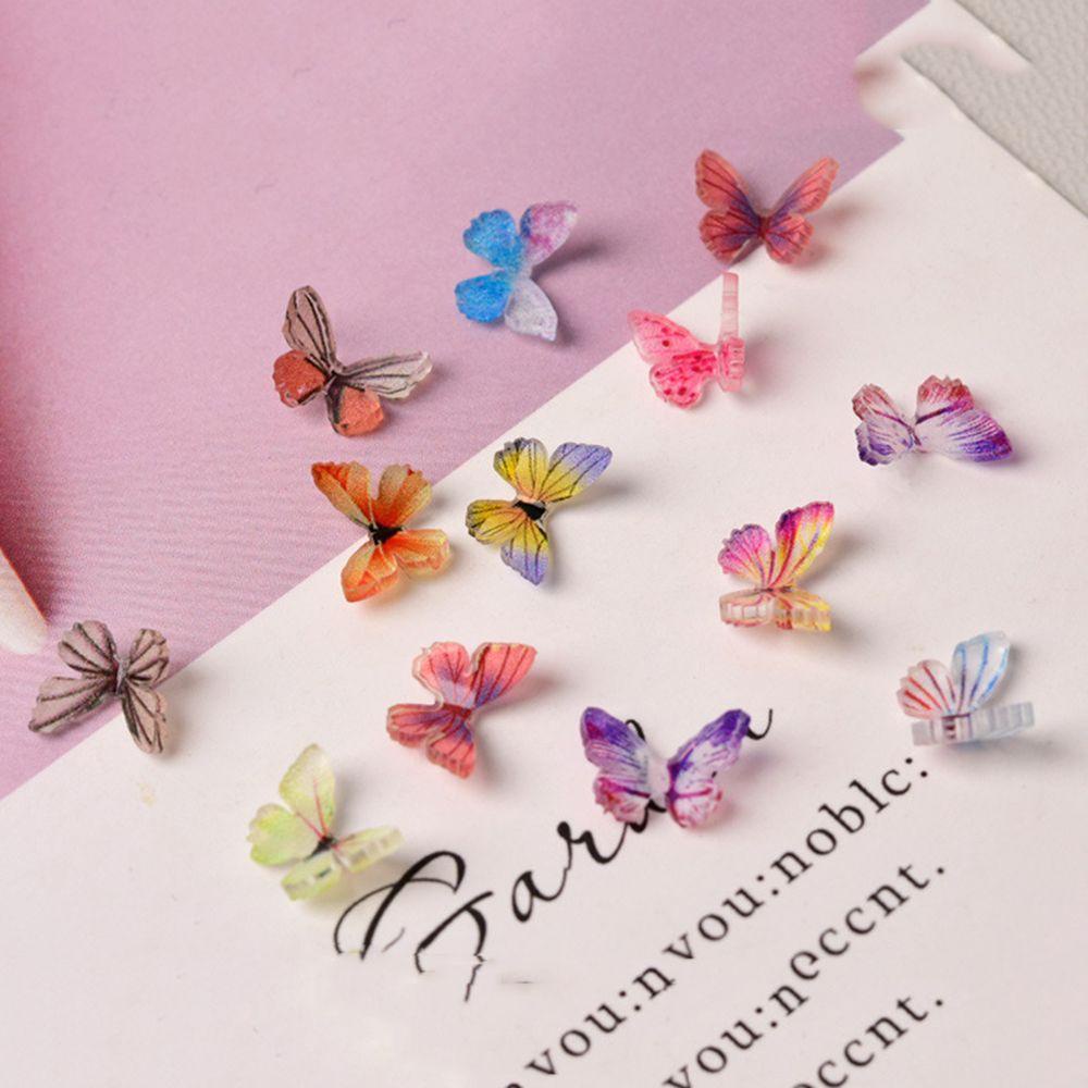 SKJK   Butterfly Nail Art Perhiasan Akrilik Pesona Indah Jepang DIY Nail Art Aksesoris