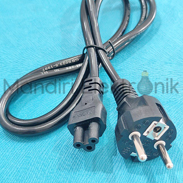 Kabel Power Adaptor Charger Laptop Mickey Mouse - Kabel Power 3 Lubang