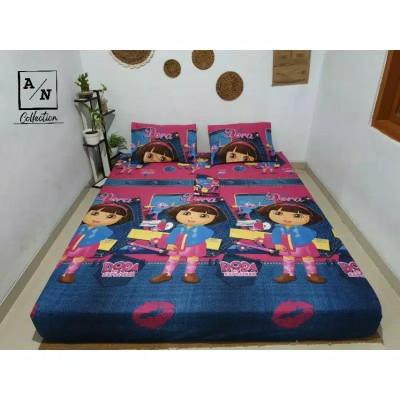 Sprei Homemade Viral Motif Dora Explorer Terbaruu
