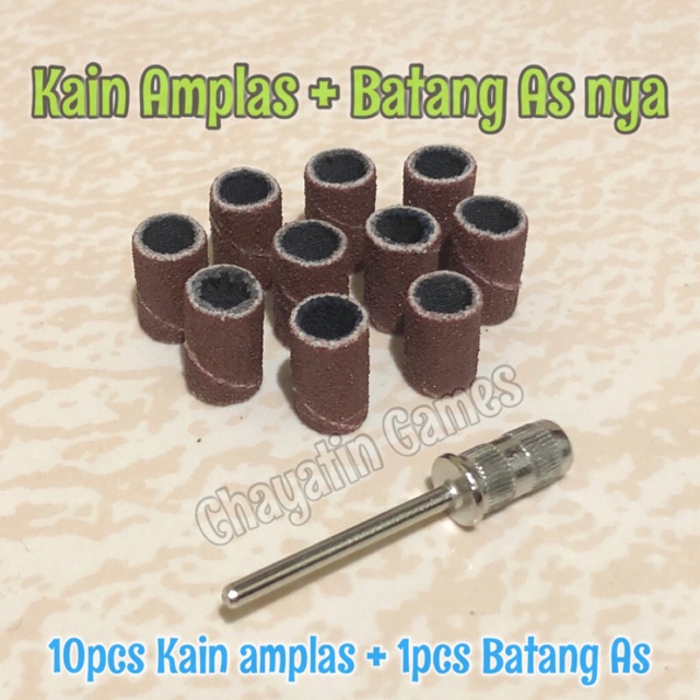 Kain Amplas 6mm Plus Batang As Ukuran 2.3mm