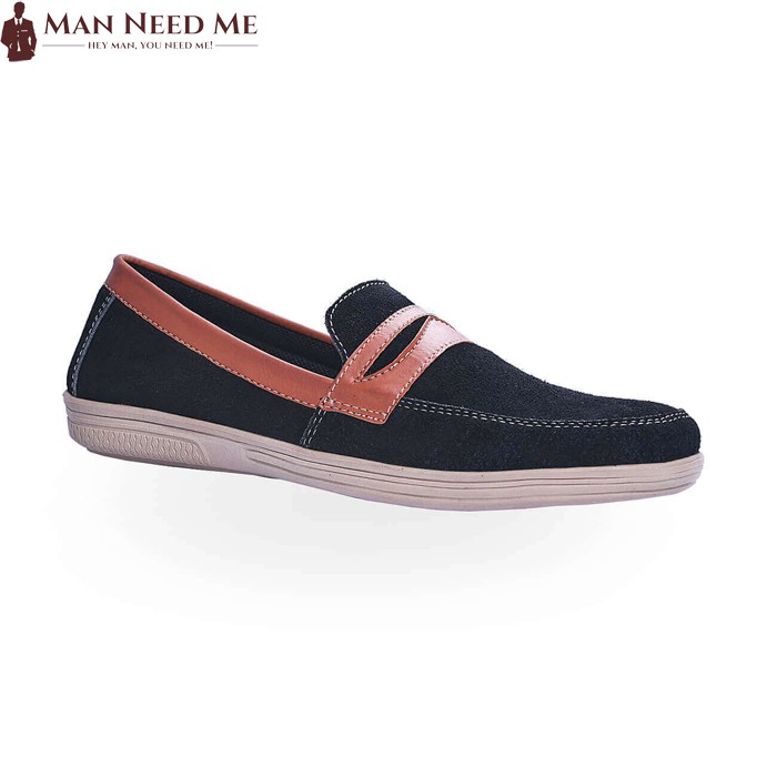 Sepatu Slip On Pria Suede