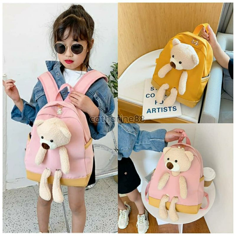 Tas Ransel Anak Bear Boneka Beruang Fashion Sekolah
