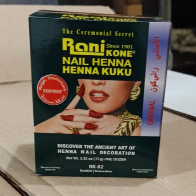 Hena Rani kone pacar kuku nail hena rani jual per 12 pcs atau 1lsn