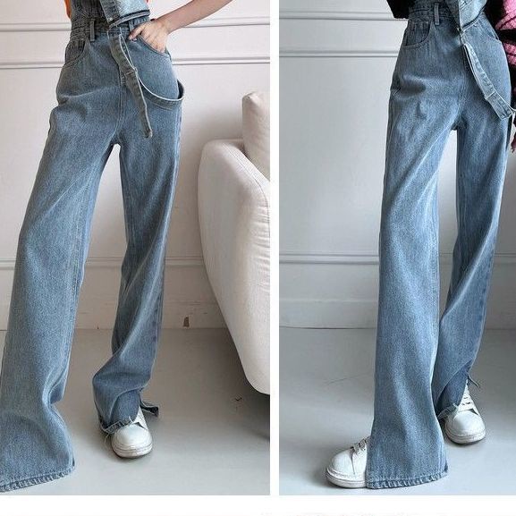 Overall denim perkakas retro Amerika yang diperpanjang