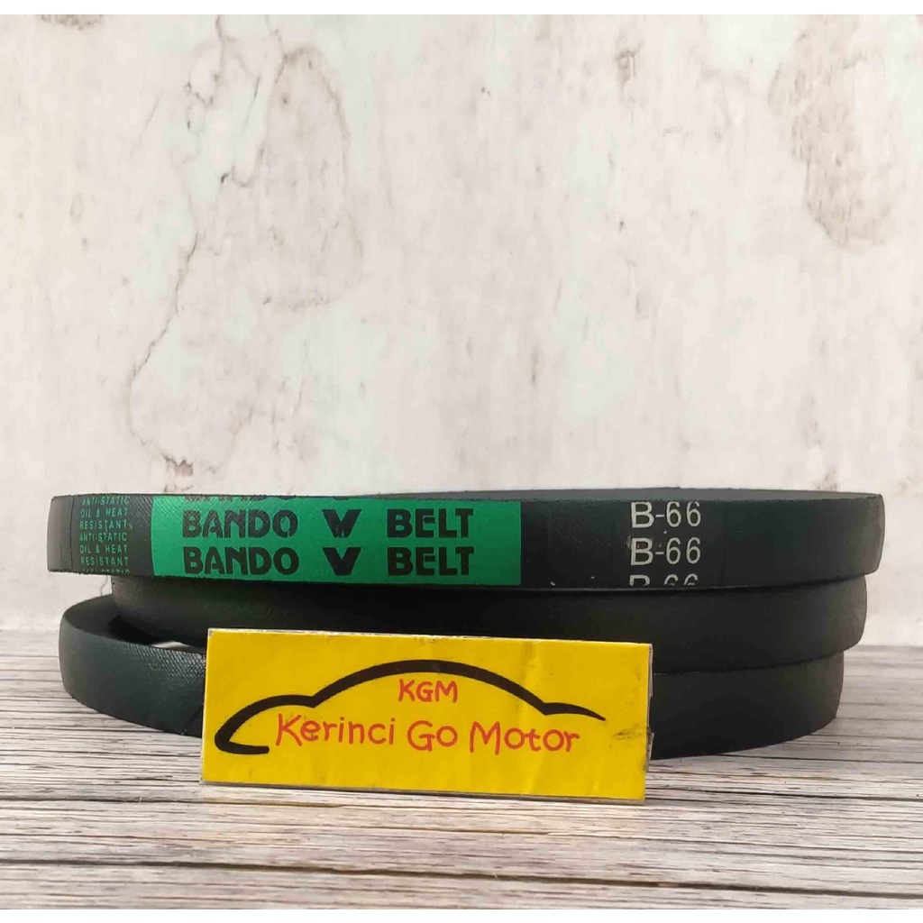 BANDO VAN BELT B-66 V BELT TALI KIPAS B66 FAN BELT VANBELT POLOS B-66