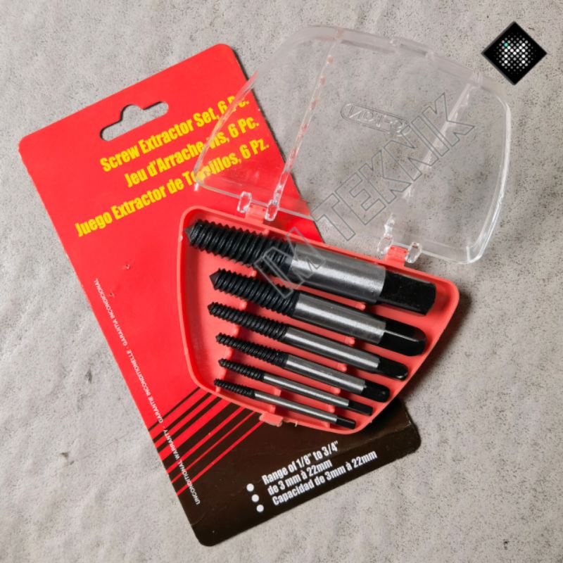 alat buka baut patah drat dol Screw extractor set high quality