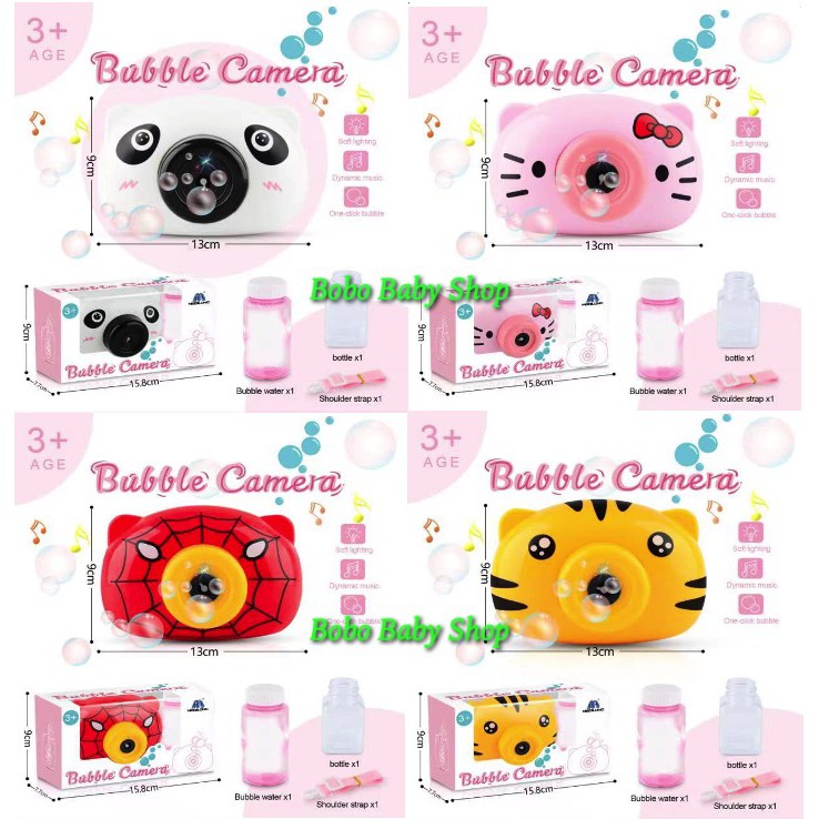 M170 Mainan Bubble Kamera | Gelembung Bubble Sabun Camera Lampu &amp; Musik