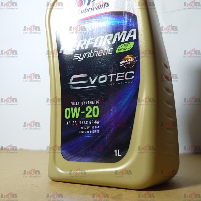 PTT EVOTECH Lubricants Performa Synthetic ECO 0W20 API SP 1 Liter