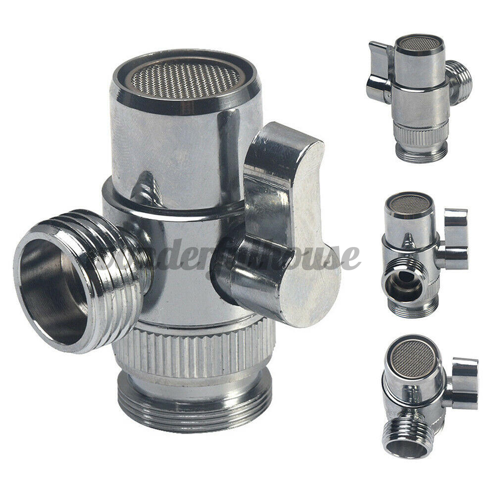 Switch Faucet Adapter Kitchen Sink Splitter Diverter Valve Water