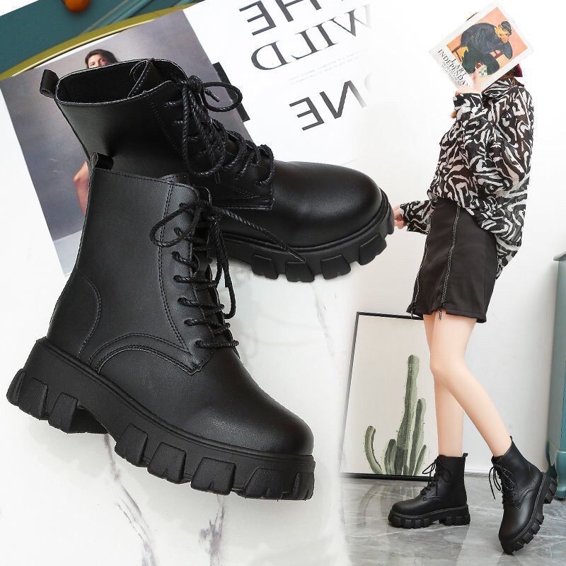 BT12 SEPATU BOOTS IMPORT BRITISH WANITA KOREA INGGRIS VELVET REAL PICTURE SIZE 40