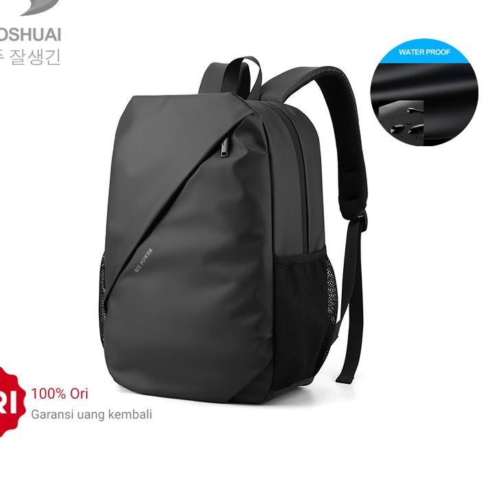 Modern.. Tas Ransel Pria HAOSHUAI 3416 Tas Laptop Pria Waterproof WATCHKITE BAEOS