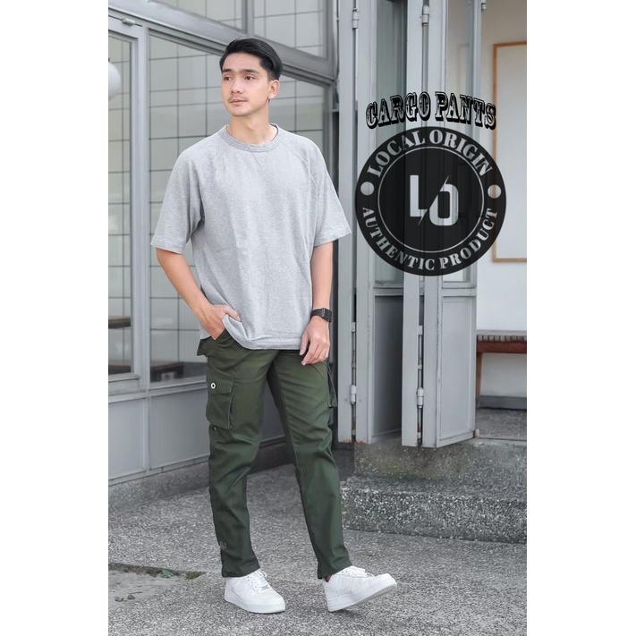 CELANA CARGO PANJANG JUMBO 27-44 PRIA SLIMFIT - CARGO PANTS BIGSIZE PREMIUM HIGH QUALITY - CELANA GUNUNG PDL - KARGO KATUN TWILL HITAM BLACK ABU GREY MOCCA CREAM - KERJA SANTAI