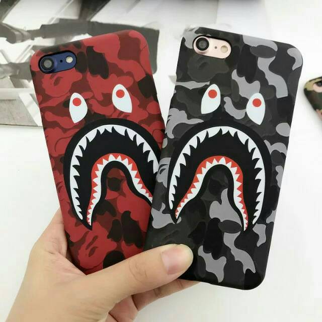 Bape Camo shark R/G casing custom case iPhone Samsung sony