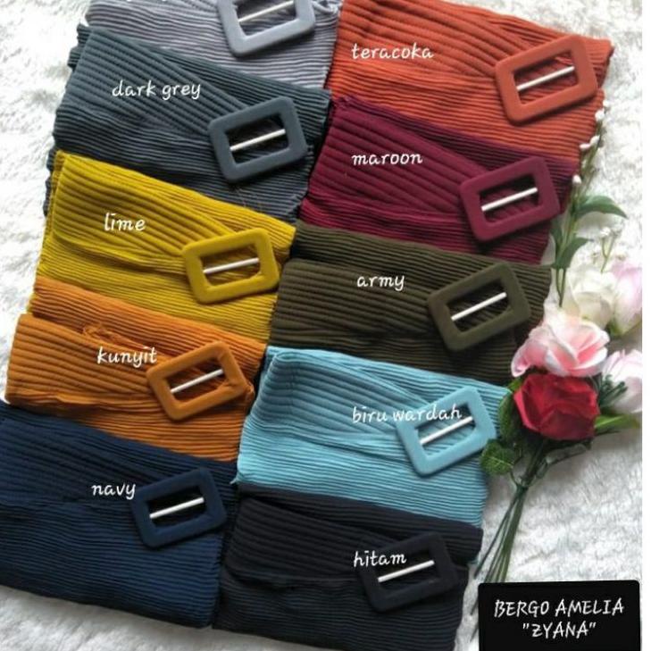 236SGS hijab instan BERGO PLISKET PET GESPER/BERGO PLISKET LIDI/JILBAB INSTAN Aneka produk