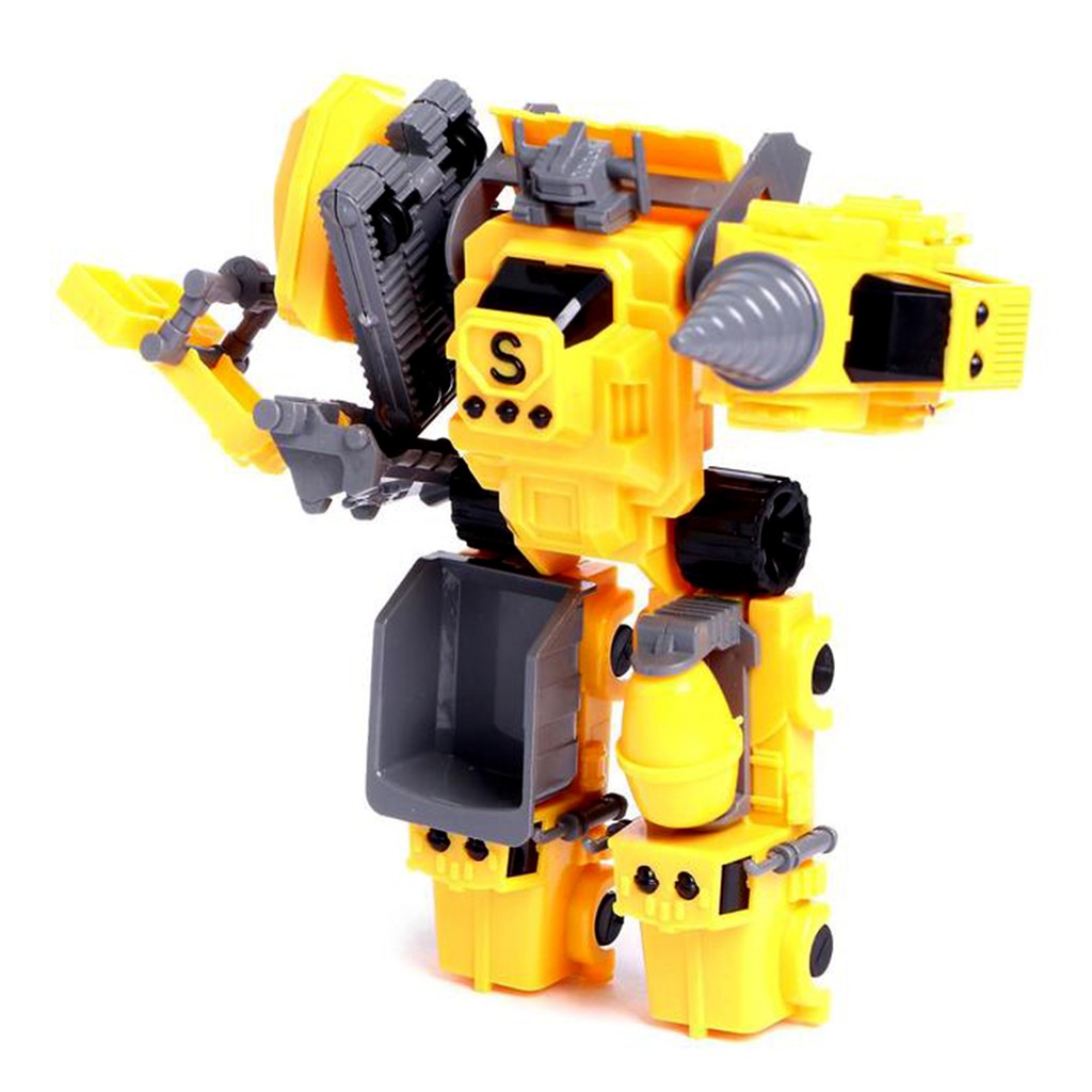 Robot Morph 5 in 1 Mainan Mobil Konstruksi Robot Anak Laki Laki