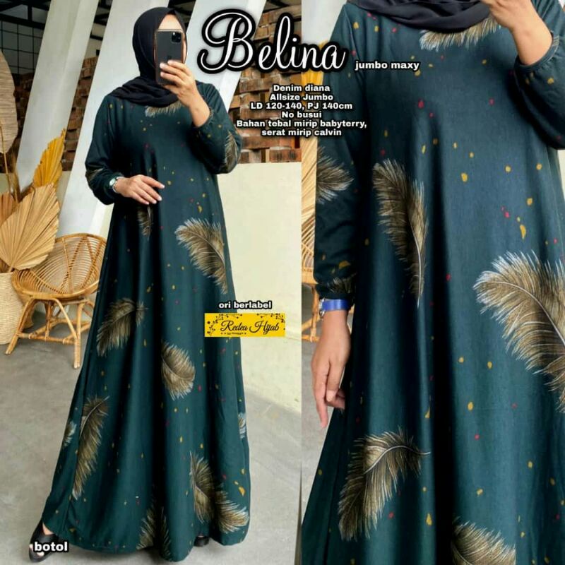 Baju Gamis Jumbo Wanita Muslim Ld 120-130 Original Busana Muslim Pesta xxxl premium Quality Terbaru