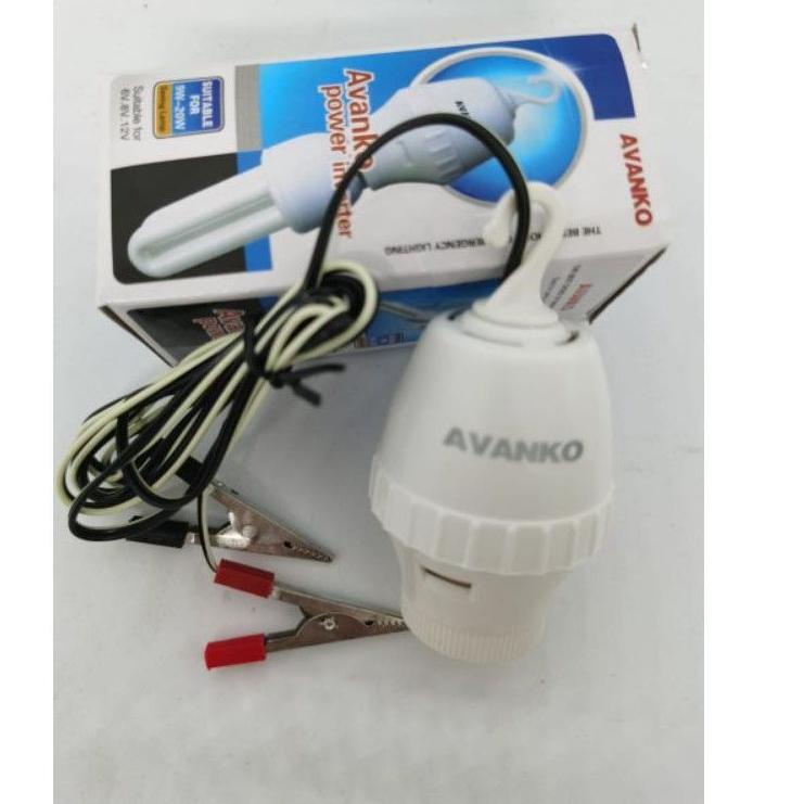 Ready Stok Fitting Inventer  DC 12V To AC 220V / Fitting Lampu Aki Inventer