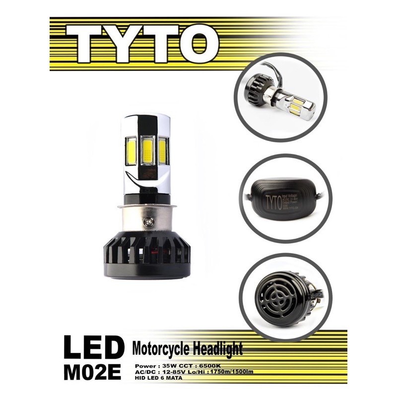 LAMPU LED HID 6 MATA BY TYTO