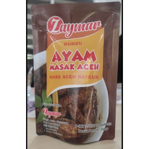 

ZAYMAR Bumbu Ayam Masak Aceh Khas Aceh Rayeuk