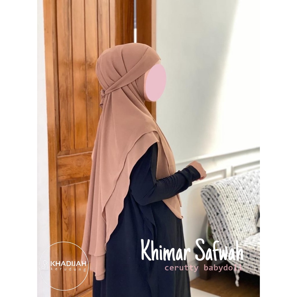 kerudung Instan Jilbab Instan Khimar Cerutty Tanpa Pet Safwah hijab