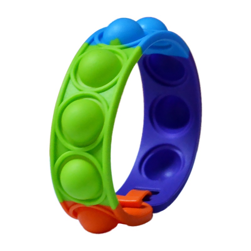 Unicorn Pop It Fidget Toys Push Popit Bubble Sensory Fidget Wristband Autism Squishy Stress Reliever Kids Toys-8