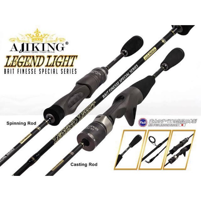 AJIKING LEGEND LIGHT TIPE BAITCASTING DAN SPINNING