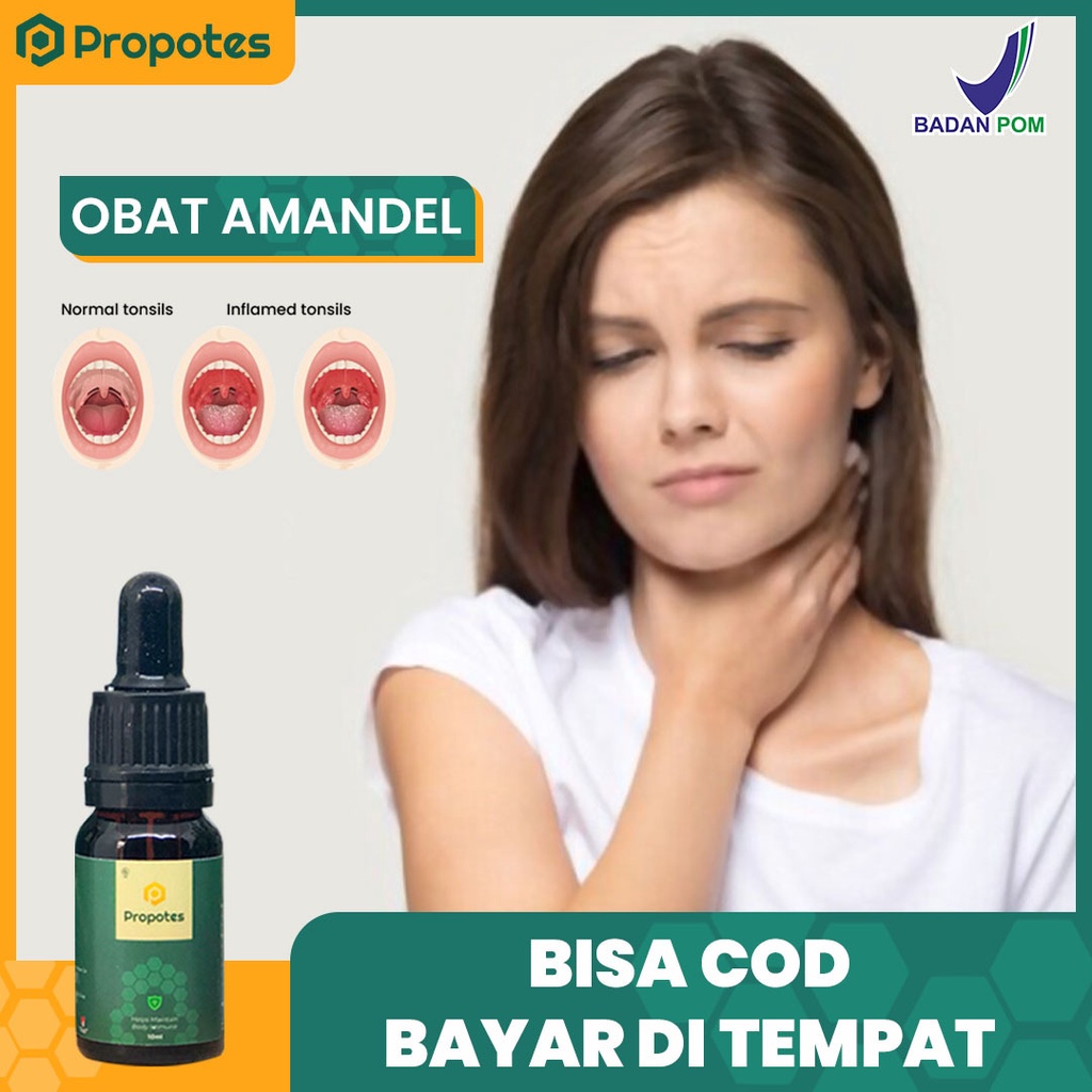 Obat Amandel Anak Dan Dewasa Ampuh Tanpa Operasi - Propolis Propotes 10ml